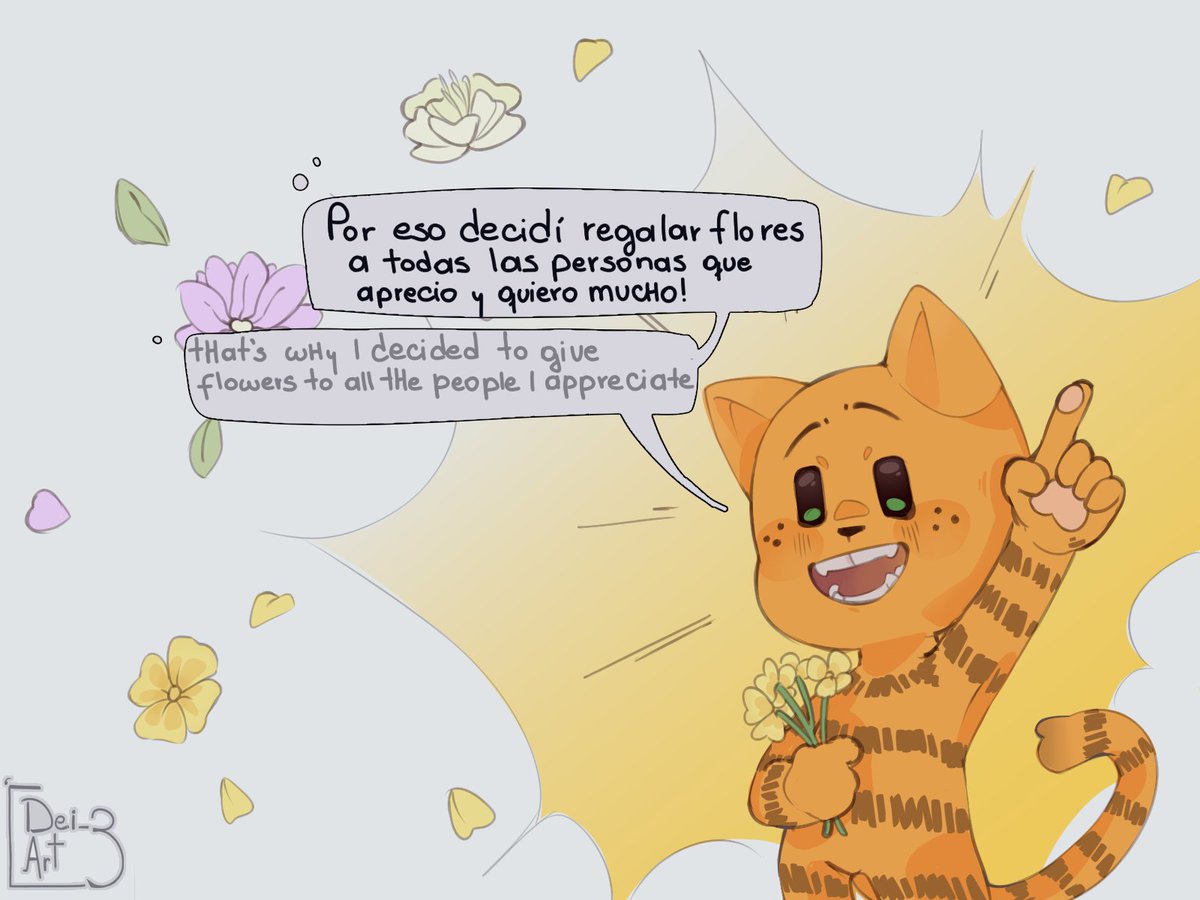 dei_art3's tweet photo. Giving out flowers 🌻🌼 (4/20) 
A Lil petey le gusta dar flores✨
#dogman #peteyxdogman #lilpetey #peteythecat https://t.co/qUdbdrQG8V