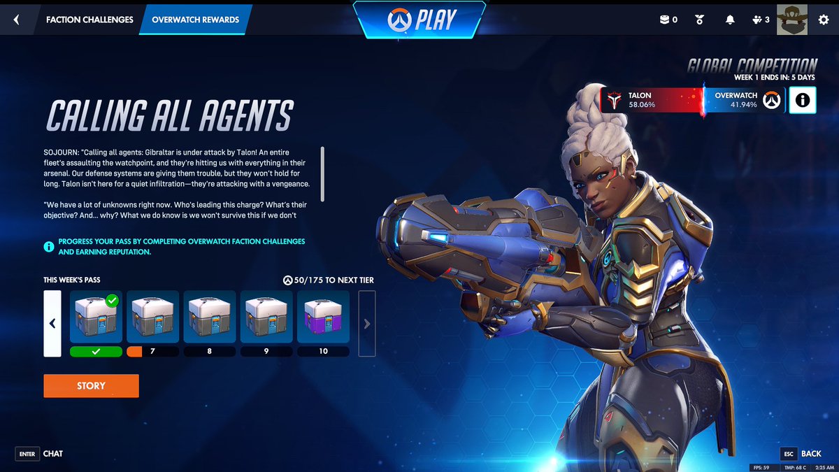 People gotta stop making it seem like talons the only ones giving you 4 lootboxes and 1 epic