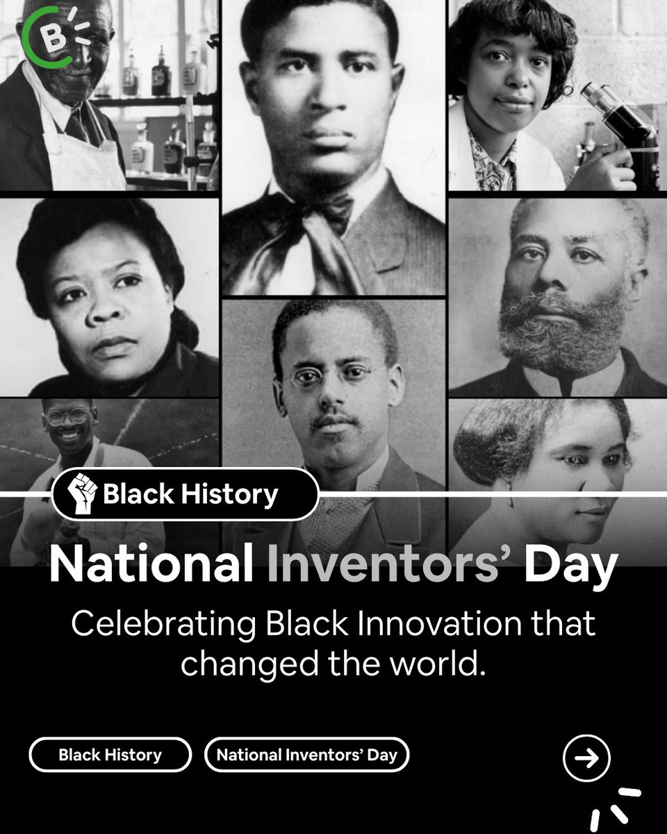 CashblackUSA's tweet photo. Celebrating National Inventors’ Day by recognising the brilliant Black inventors whose ideas changed everyday life and paved the way for future innovation.

Check out the inventors of the paving a way for the builders of the future. 🧵👇🏾 

#NationalInventorsDay #blackhistorymonth https://t.co/nAPDoKPY7k