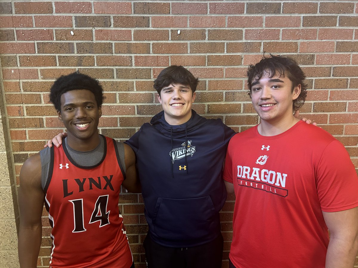 bvhsfootball's tweet photo. Bravo LB Dylan Williams, DB Chase Leary, and OT Bryce Bangasser selected to play in the June 6 @sdfbca Senior Bowl at SDSU! #onefamily https://t.co/dHhvto8ZrD