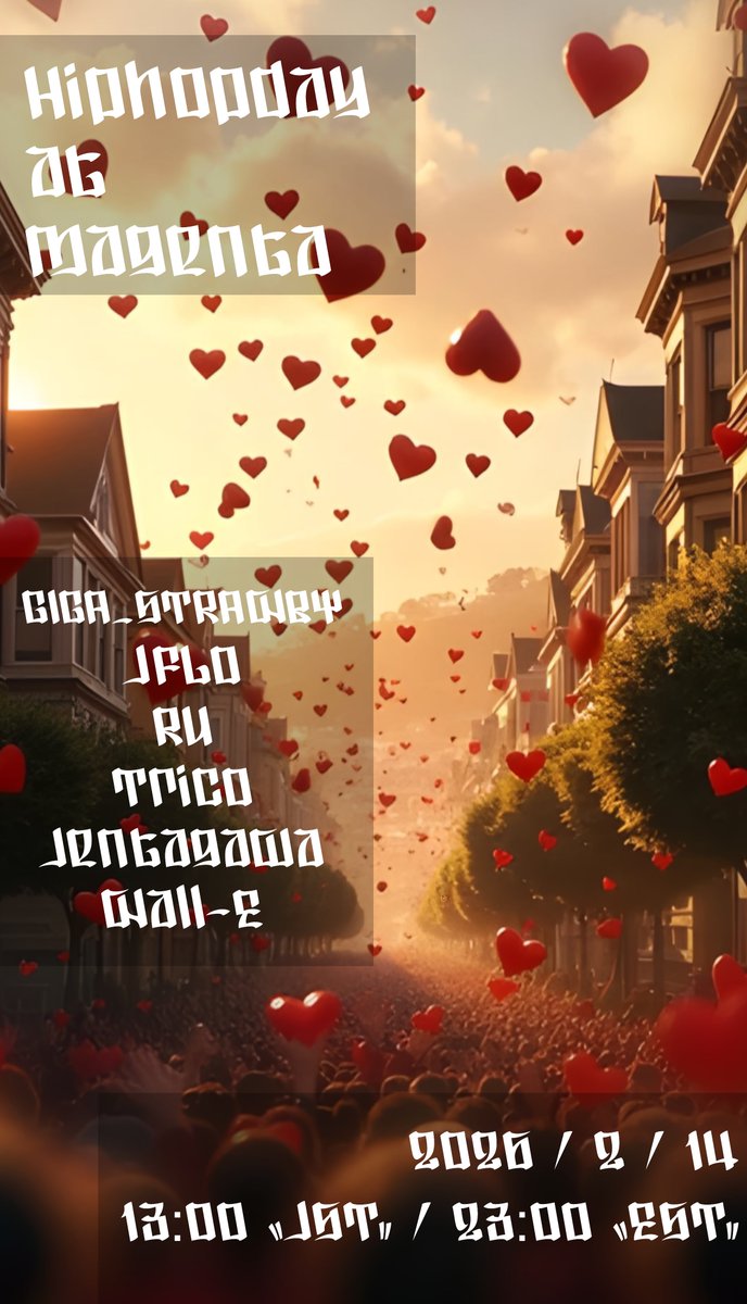 I would like to announce that Hip Hop Day at MAGENTA will be held