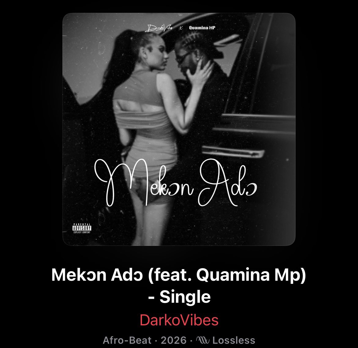 AccraGuyy's tweet photo. 🚨NEW SINGLE_OUT NOW🚨🎶

👤: DARKOVIBES 
📀: MEKƆN ADƆ [FT. @QUAMINA_MP] 

🎧: https://t.co/zeDvC4rNeU https://t.co/k9kk7XJn6r