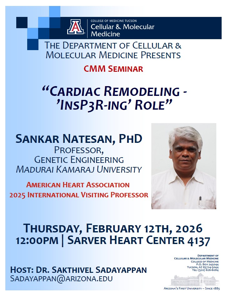 UArizona Dept of Cellular & Molecular Medicine tweet media