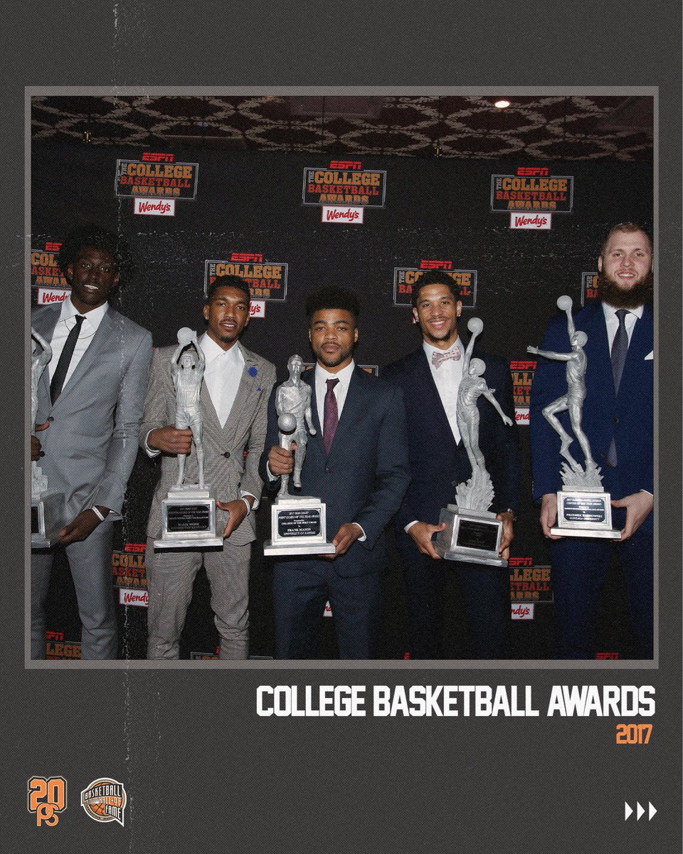 PositionSports's tweet photo. The 2017 College Basketball Awards took over Los Angeles for a night of recognition and celebration as the 2016-17 season came to a close. Broadcast by ESPN, the event featured the presentation of the prestigious Naismith Men’s Starting 5 Awards.

#PS20 https://t.co/atZLfzHAO3