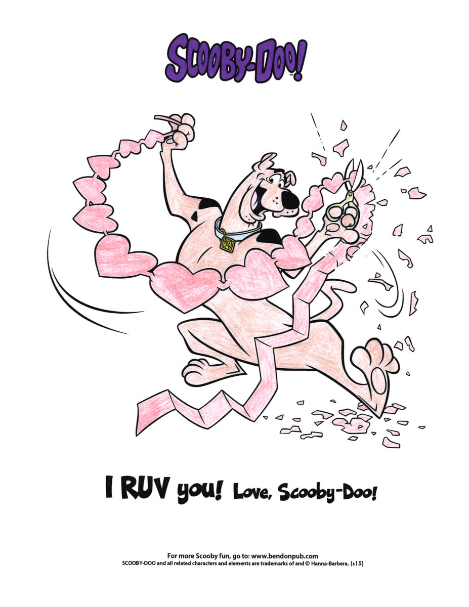 ScoobyAddict's tweet image. Valentine's Day is coming! Here's a fun #ScoobyDoo #Coloring page to celebrate!

#ValentinesDay