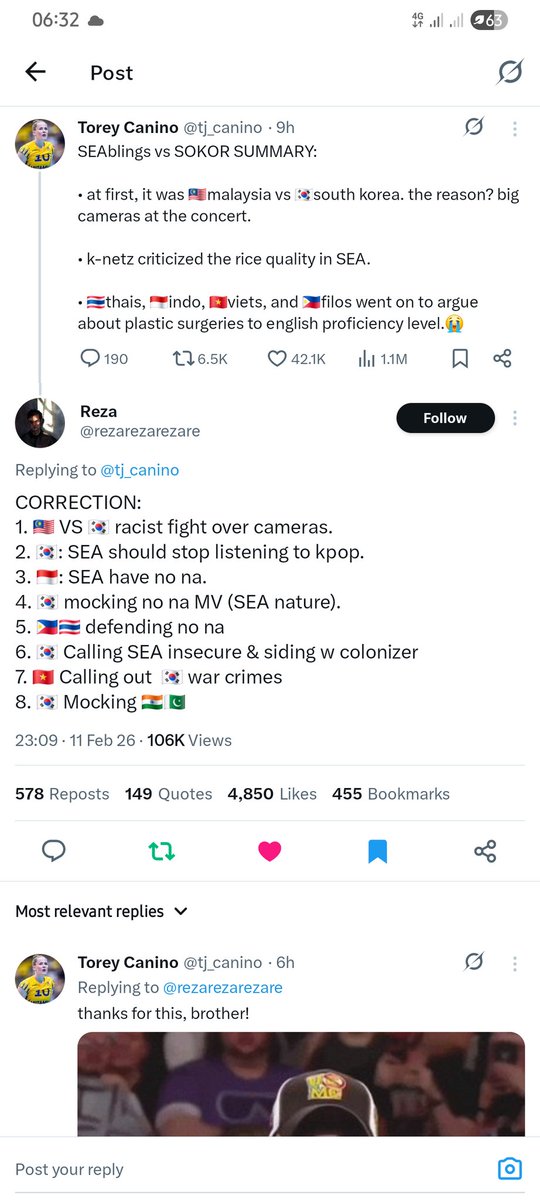 SodikinOey's tweet photo. Orang Korea makin parah. Awalnya berseteru sama orang Malaysia, tetangga kita. Terus mereka sekarang nyeret orang India sama orang Pakistan untuk perang cuitan juga. Hahaha. Orang Korea bakal jadi musuh semua negara Asia kayaknya. https://t.co/e8oWorvYib