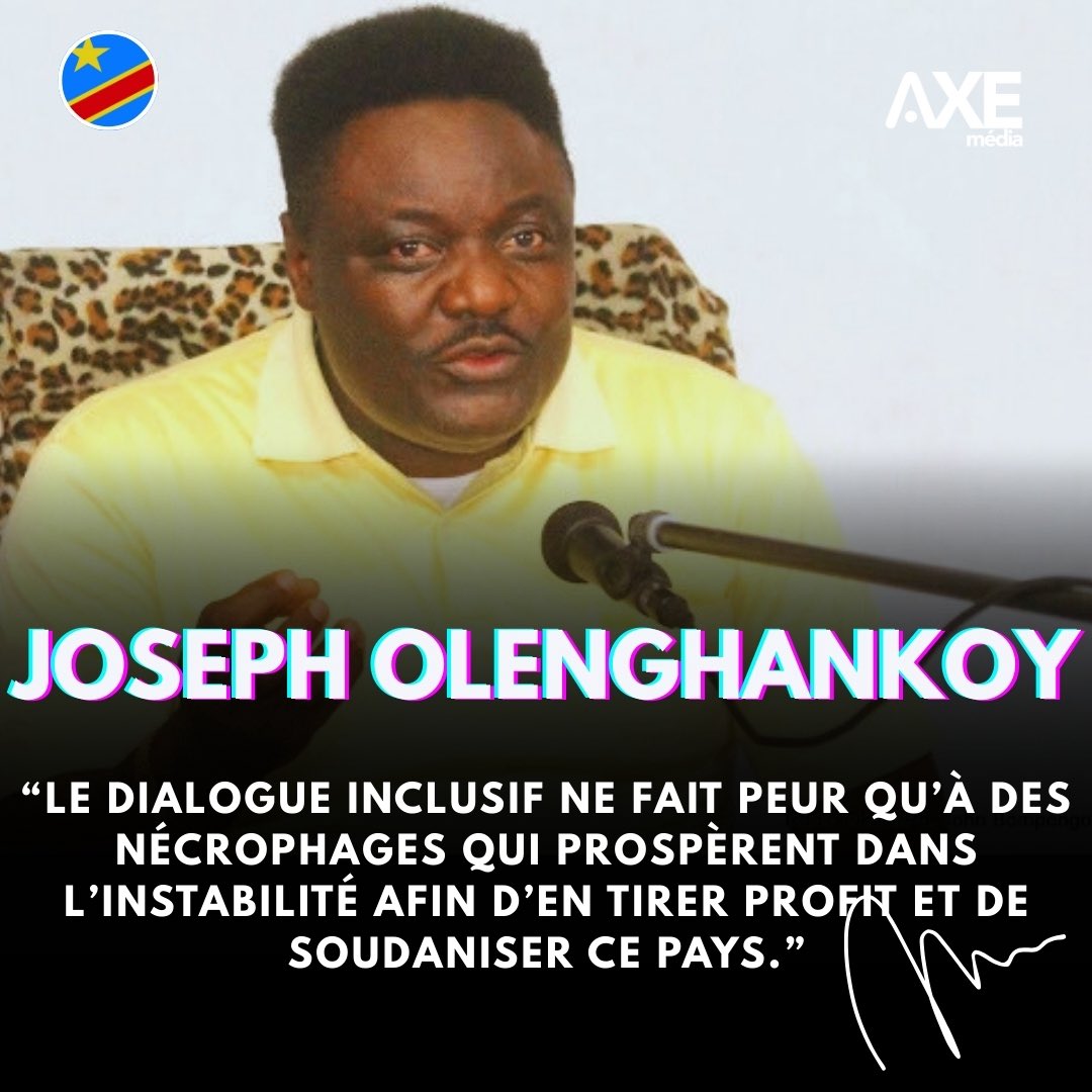 Ses problèmes sont avant tout financiers. Le dialogue qu’il exige n’est qu’un moyen d’obtenir un poste et vivre aux frais du Trésor. Il s’attaque à ceux qui disent la vérité. Le vrai dialogue viendra après la guerre, sans l’AFC-M23 de Kagame, entre Congolais et au Congo.