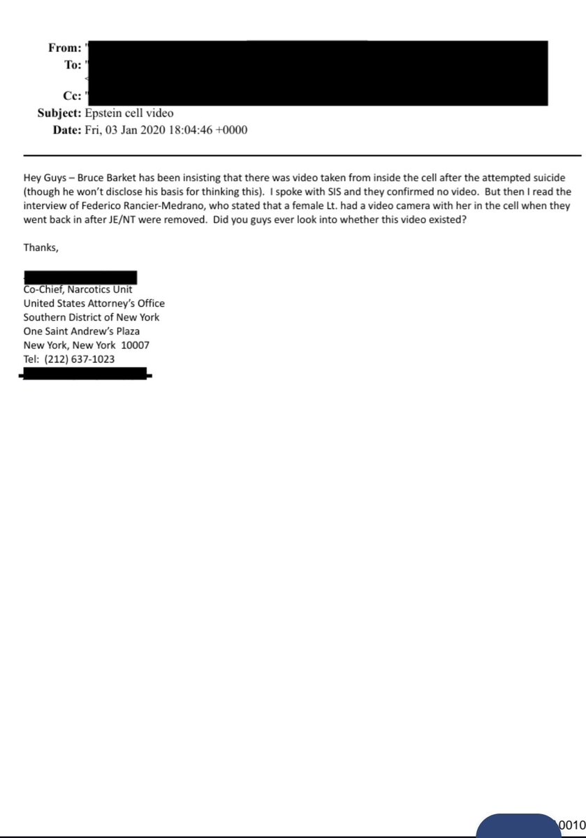 Attempted suicide... existing video of the cell...this is another level of puzzle #EpsteinFiles