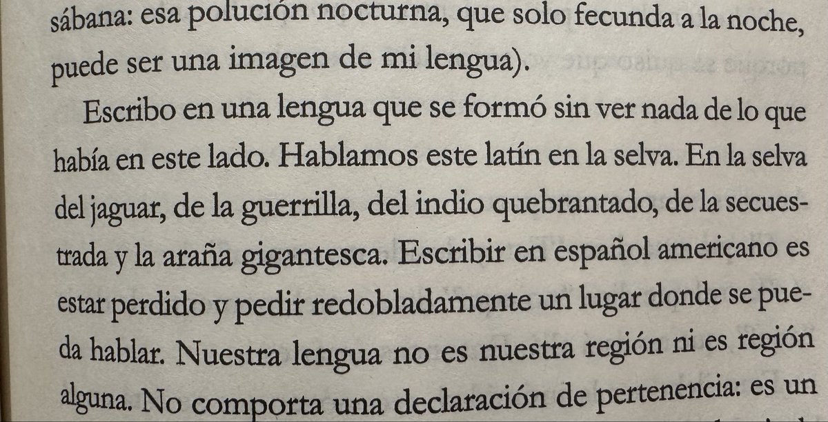 IngridBee's tweet photo. @SaninPazC @ebudasoff En español, este latín en la selva ♥️ (una lectura metafísica, sublime, como la gramatología de Derrida pero mucho más “accesible”) https://t.co/4zNRwKgv1o