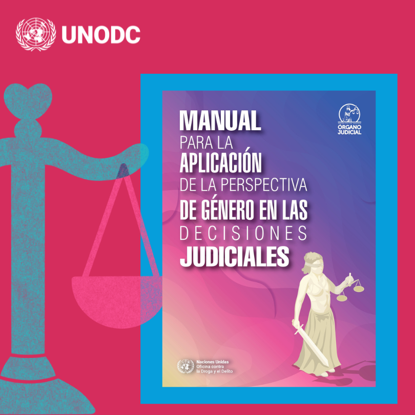 UNODC_ROPAN's tweet image. La implementación del Manual de perspectiva de género en las decisiones judiciales fortalece las capacidades de los funcionarios judiciales 🇵🇦.
Desarrollado con #UNODC, promueve decisiones + justas, libres de estereotipos y centradas en la protección de los derechos.