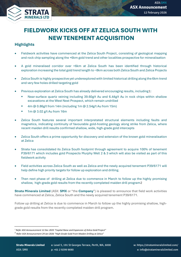 Strata Minerals Limited tweet media