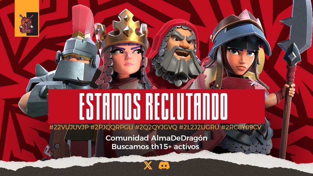 🏆 Familia AlmaDeDragón – Reclutamiento Abierto 🏆

🔥 ¿Eres activo y competitivo? Únete a nuestra familia de 5 clanes organizados por nivel.
🚀 ¿Te unes? Envíame MD y te ubicamos en tu clan ideal.

#ClashOfClans #CoC #Reclutamiento #CWL #ClanCapital