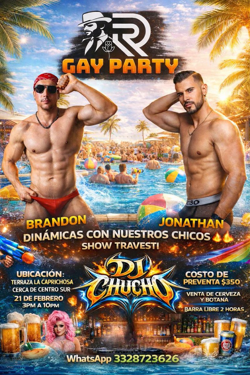 Gay party tweet media