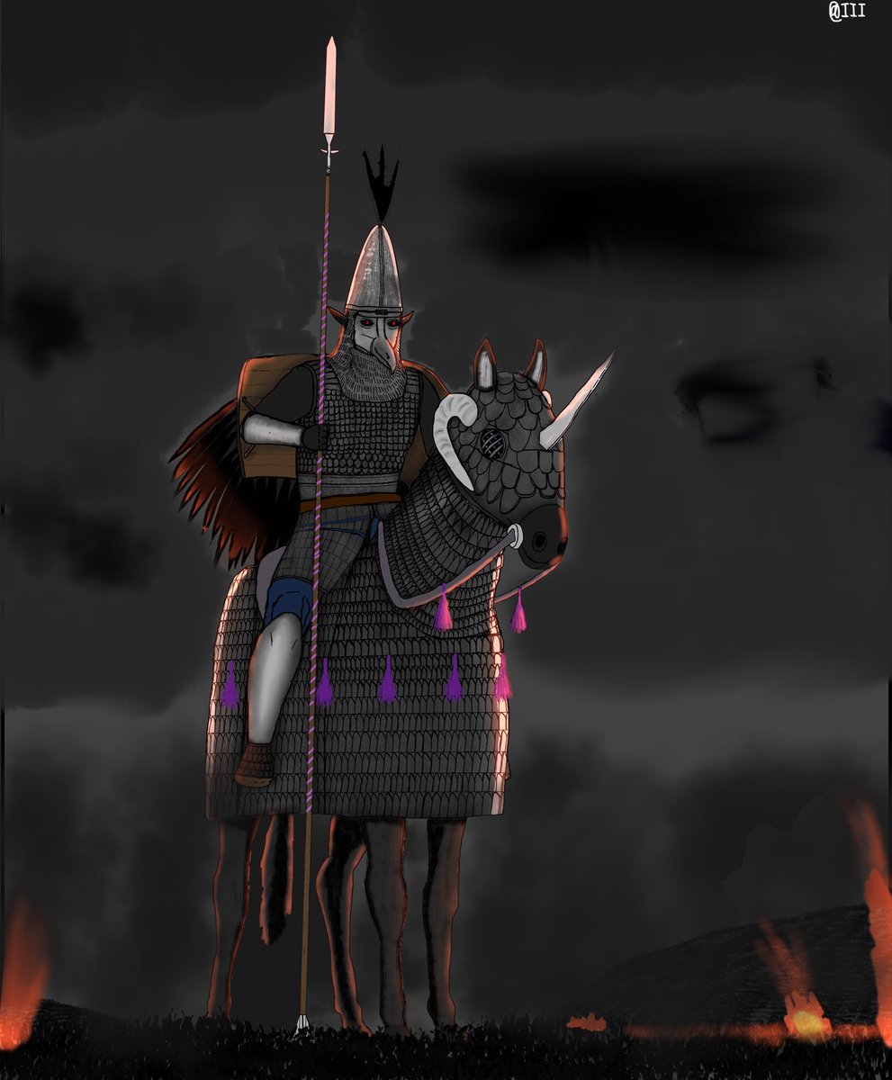 Umbra Elf Raven Cataphract. 

He’s Him: