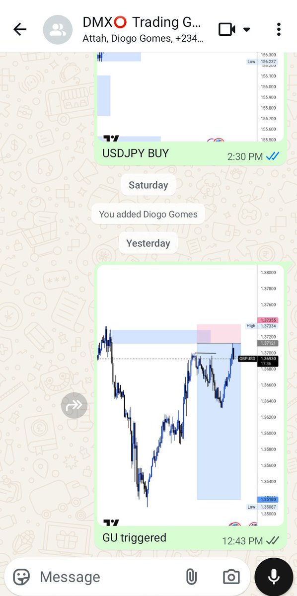 Dmarxc's tweet photo. GBPUSD
N200k to N1.3m on this
What do you think about this?

Shared to my VIP channel too.
Every trade i take is shared live there.
Message @Dmarx1 to join
$15 per week. https://t.co/J98HW40pOa