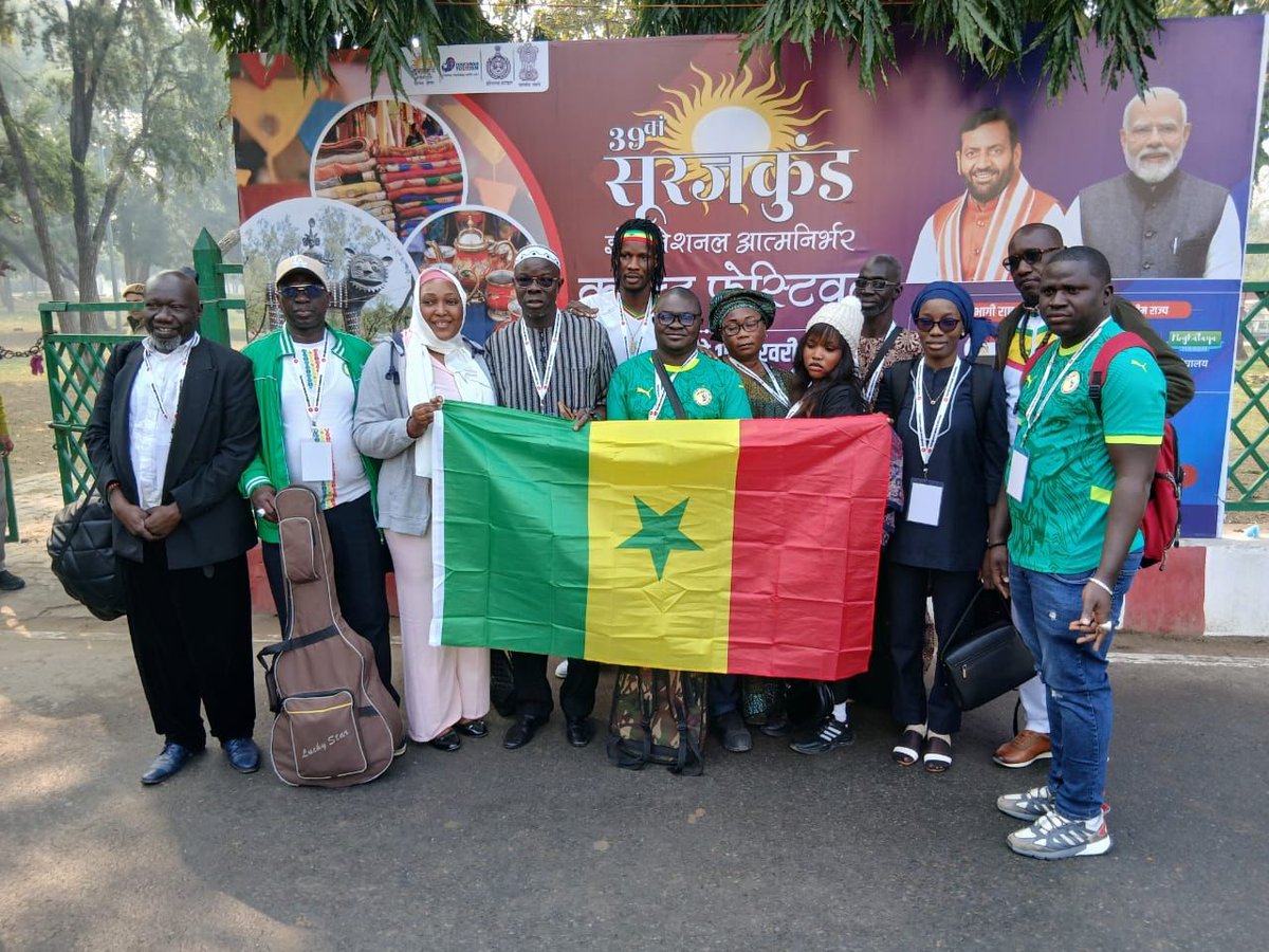 MinCult_Tourism's tweet photo. 1/4 Le Sénégal au Salon #Surajkund en Inde
Le @Mincul_tourism participe à la 39e édition du Salon international de l’Artisanat « #Surajkund International Crafts Mela 2026», en cours en Inde (31 janvier-15 février).
@APDA_SEN  @dirartisanat @sophiezinga https://t.co/mmf40NjxDQ