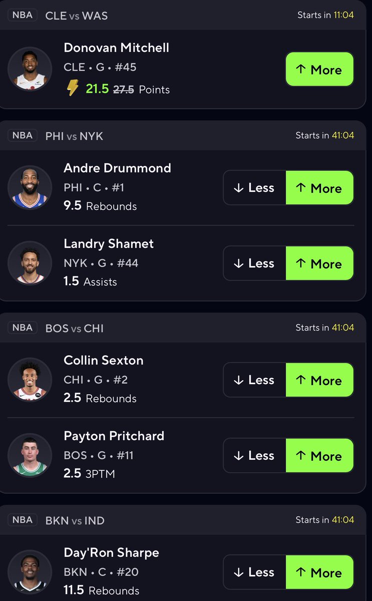 ProfitDfs's tweet photo. Prizepicks 25x NBA slip but it’s +EV.

Books have these lines shaded wrong.
I’m taking the value before they adjust.

This is how you win long term not by guessing.

Drop a ❤️ if you’re sharp. https://t.co/W8lXrjdRwA