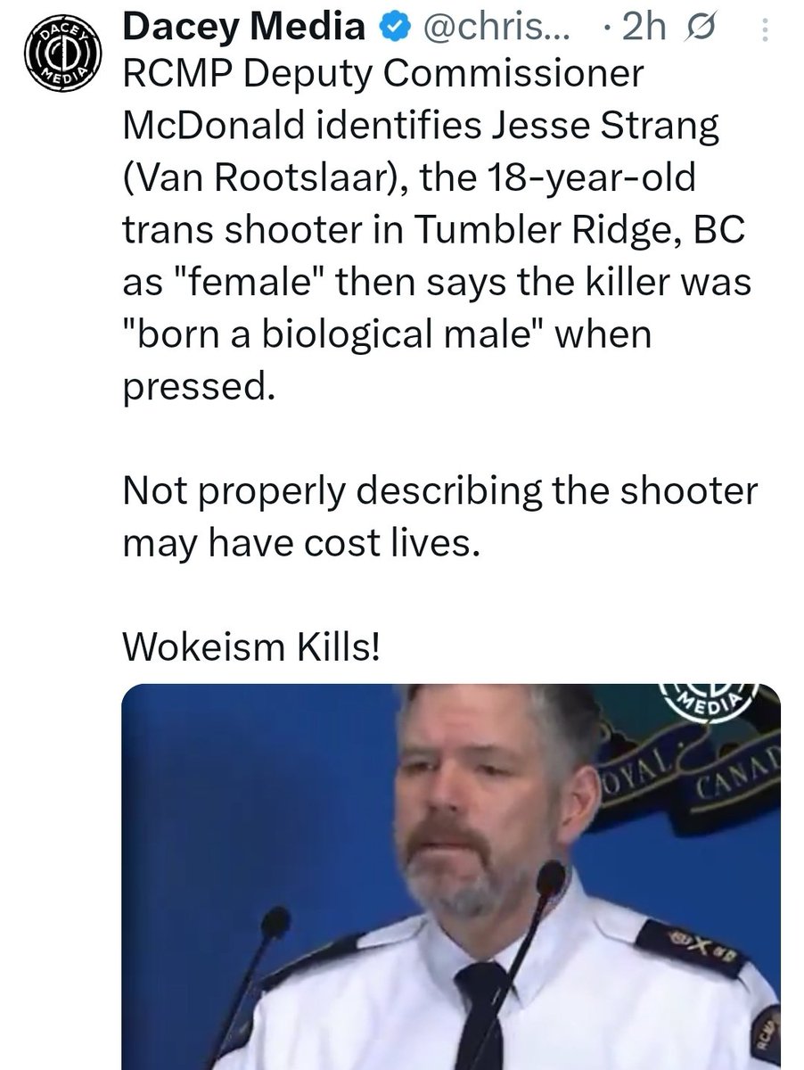 Dacey proves once again that he is trash. How long before he grifts to make the trip to Tumbler Ridge?