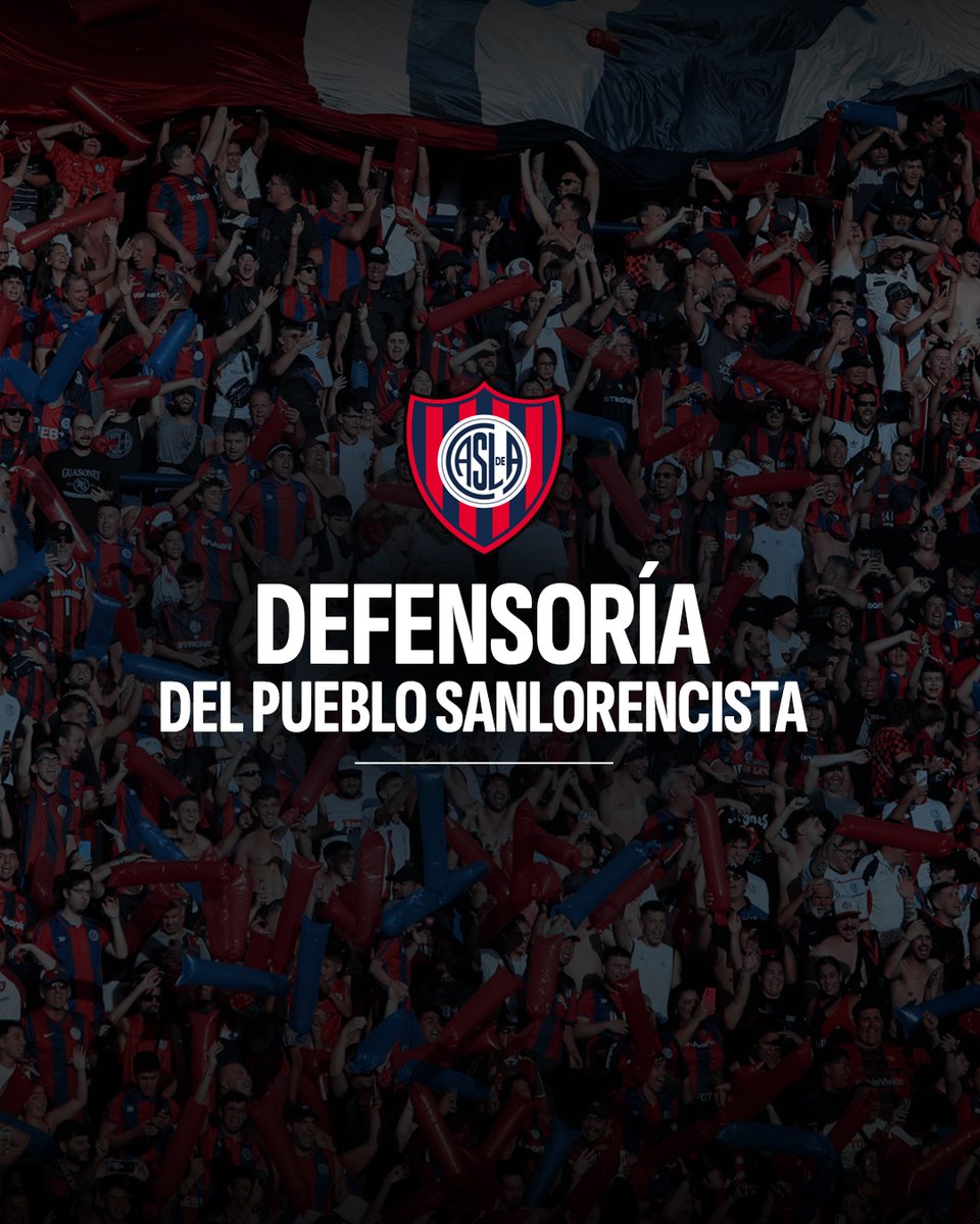 San Lorenzo inauguró un nuevo espacio, que viene a mejorar la calidad institucional del club: la Defensoría del Pueblo Sanlorencista. Su función primordial consiste en recibir inquietudes y reclamos por vulneración de derechos de nuestros socios, socias e hinchas, canalizando y