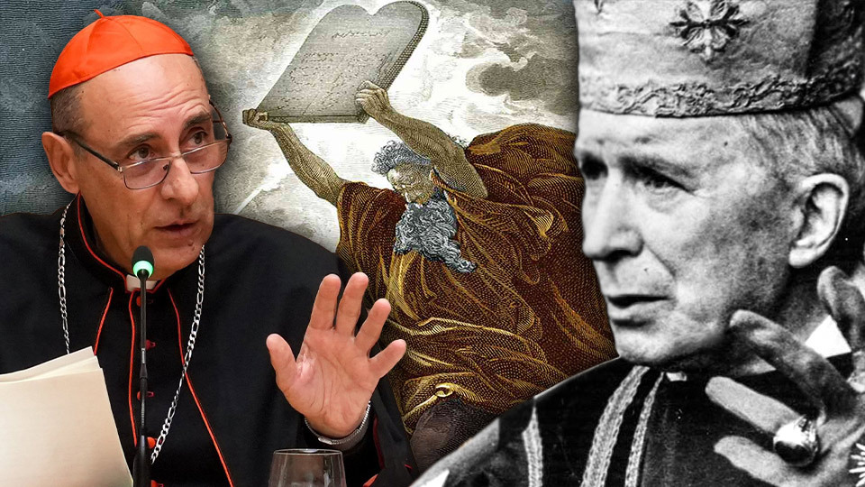 Impossible. "Be vigilant in act and word, so that the faithful may grow in love for this Holy See, venerate it, and accept it with complete obedience; they should execute whatever the See itself teaches, determines, and decrees" (Pope Pius IX, Inter Multiplices, n. 7). 