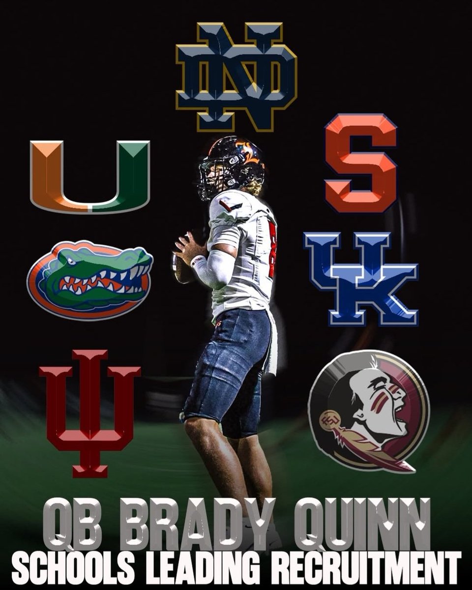 CathVSConf's tweet photo. It has to be illegal in all 50 states for a quarterback named BRADY QUINN to go anywhere but Notre Dame. 

📸 @firstmansports https://t.co/BA0ugggyuf