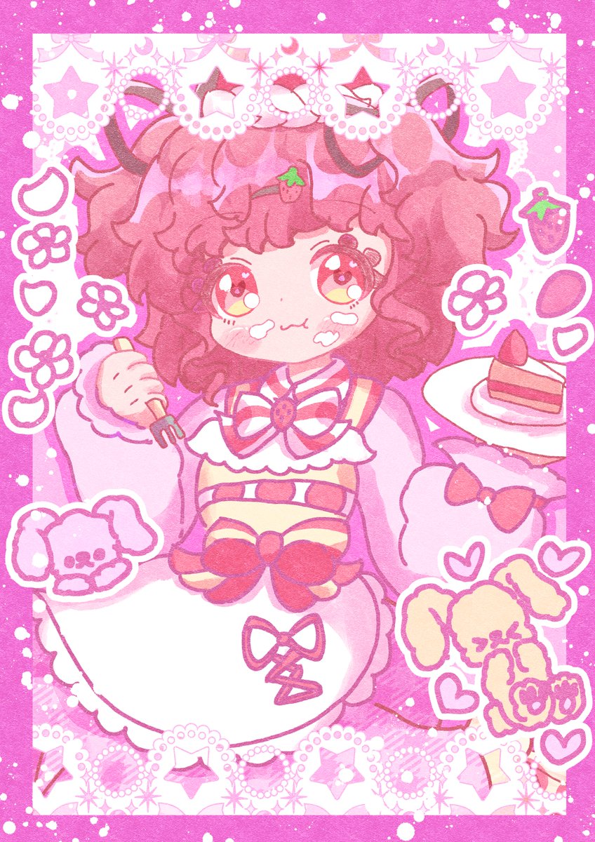 「#私はこういう絵を描いています ポップでゆめかわいいイラストを描いています」|こた猫🐱 🎤🎨3/10~/16colorful＆dreamy原宿デザインフェスタギャラリーのイラスト