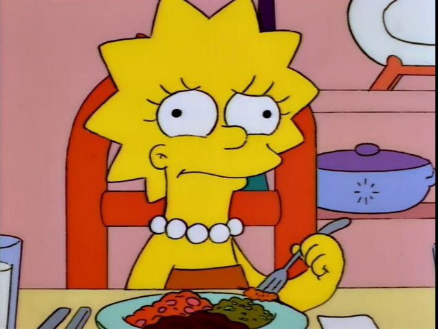 Oh, Lisa, is that too spicy for you?

I can see through time.

#Simpsons