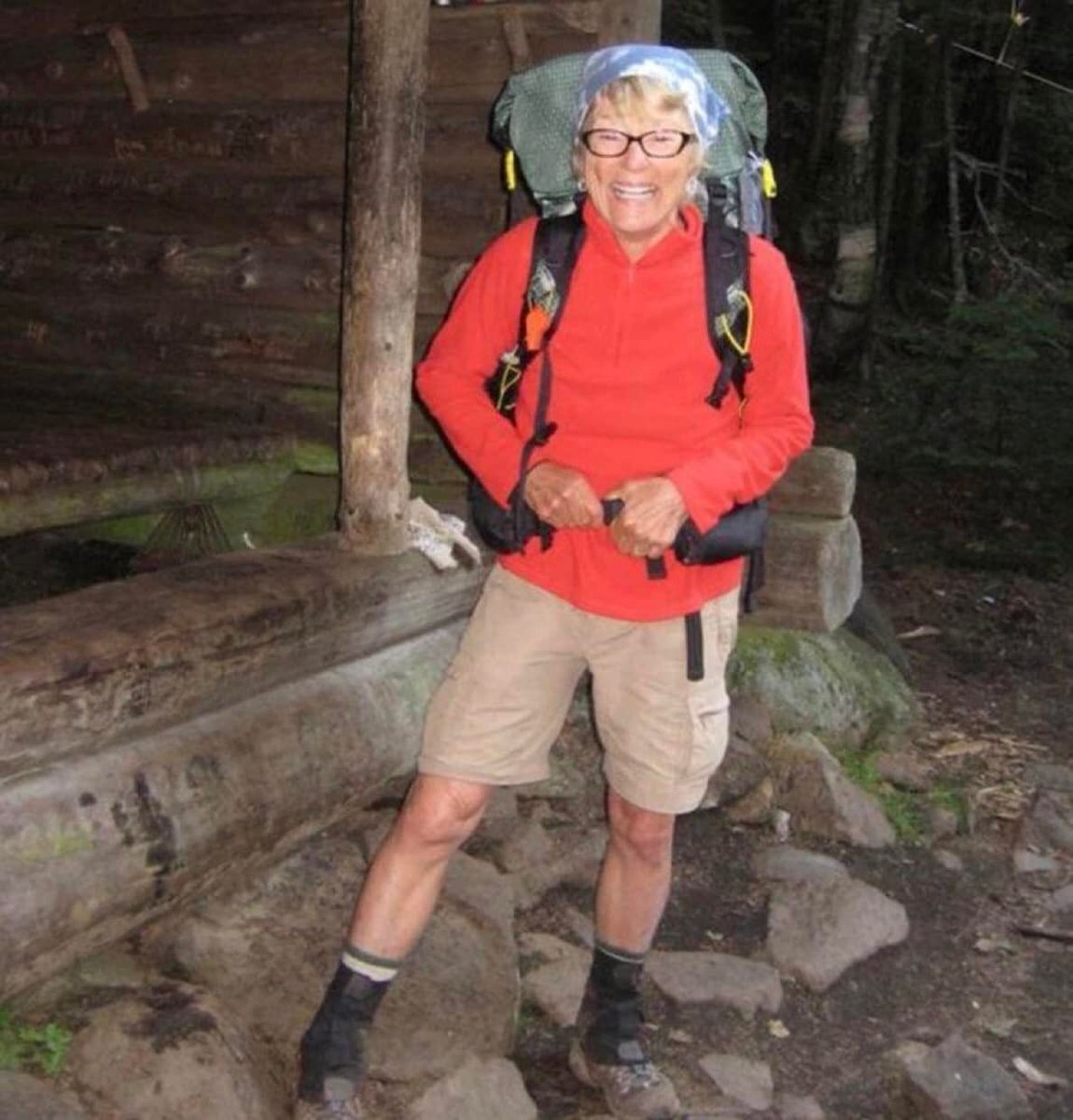 fasc1nate's tweet photo. In July 2013, Geraldine Largay became lost in the Appalachian Mountains after stepping off the trail. She texted her husband that she was off route and asked him to contact the AMC for help, but none of the messages ever went through.

Reported missing on July 24, she wasn’t found despite a wide search.

Her remains were discovered on October 14, 2015, less than 3,000 feet from the Appalachian Trail.

A journal showed she survived 26 days; an entry dated August 6, 2013, asked that her husband, George, and daughter, Kerry, be notified. 

The most haunting photos ever taken: https://t.co/POrqRRccxc