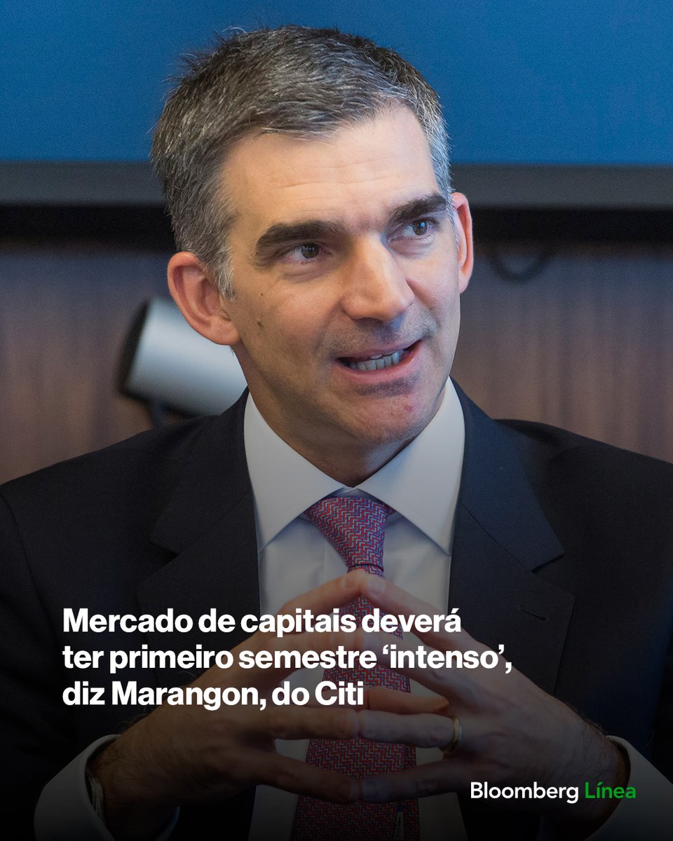 BloombergLineaB's tweet image. Mercado de capitais deverá ter primeiro semestre ‘intenso’, diz Marangon, do Citi. Saiba mais: bit.ly/4ahYq5C

#executivo #Brasil #investimentos #banco