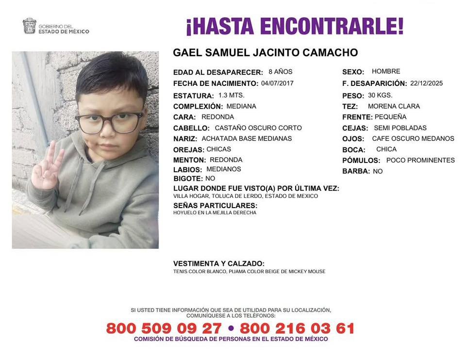 Favor de difundir, gracias 🙏
Desaparecen dos pequeños, sus nombres son Gael Samuel Jacinto Camacho y Matías Adonai Jacinto Camacho, ambos hermanos, de 7 y 8 años, es una tristeza ver este tipo de notas, a veces decimos y los papás donde estaban, pero no sabemos la situación, no