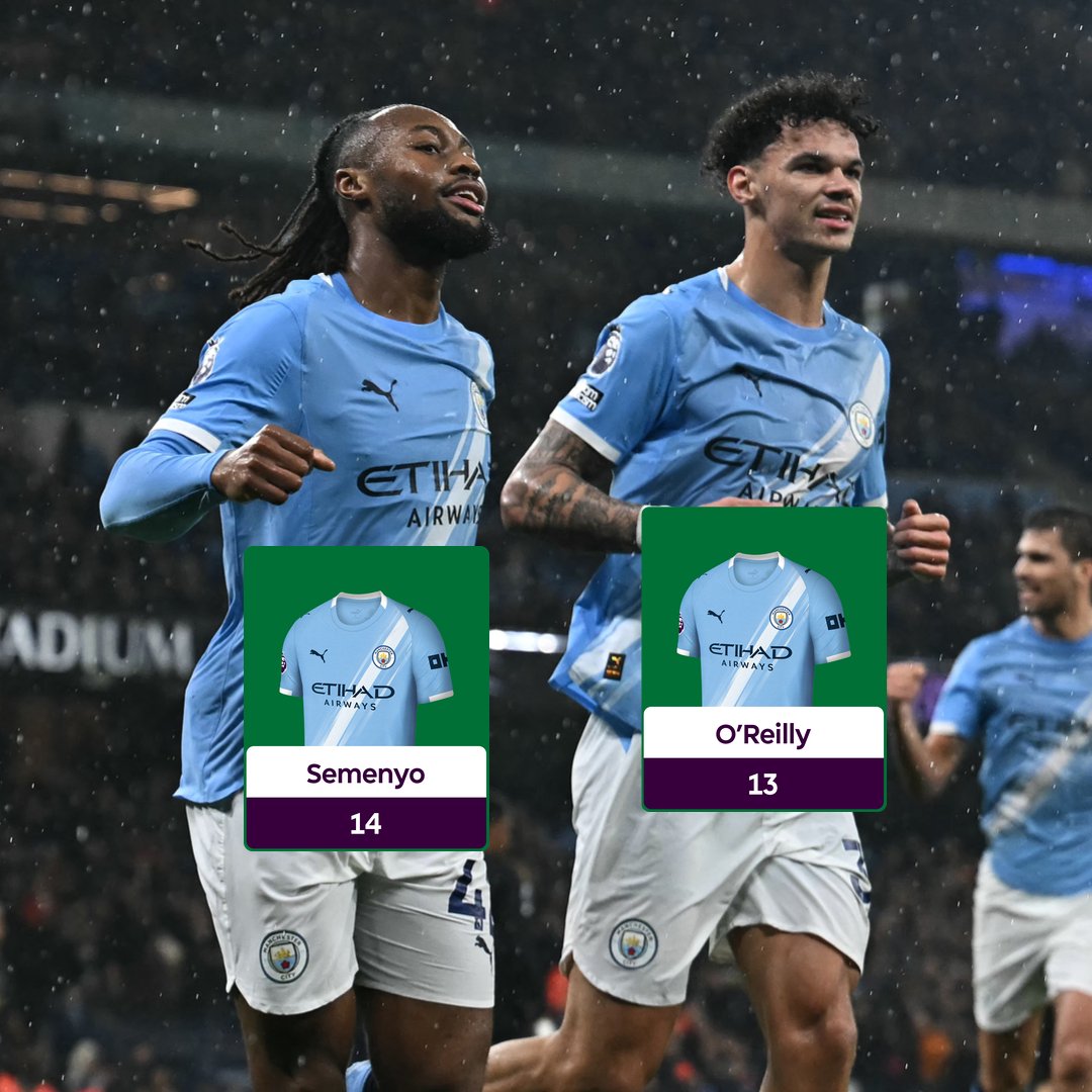It's a good time to own one of these <a href="/ManCity/">Manchester City</a> players - or both! 🤩

Antoine Semenyo and Nico O'Reilly racked up two goals and an assist against Fulham, each earning a double digit haul in Gameweek 26 🤝

#FPL