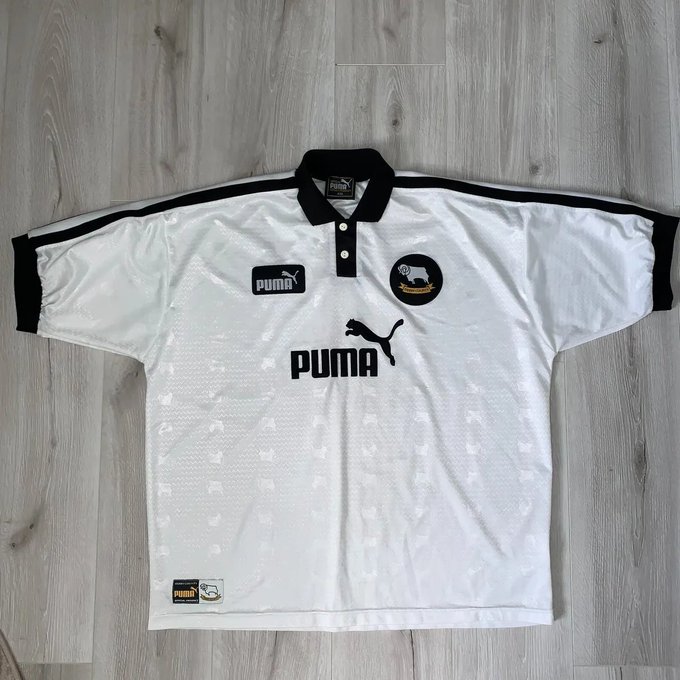 Derby County's home jersey from the 1997-1998 season.