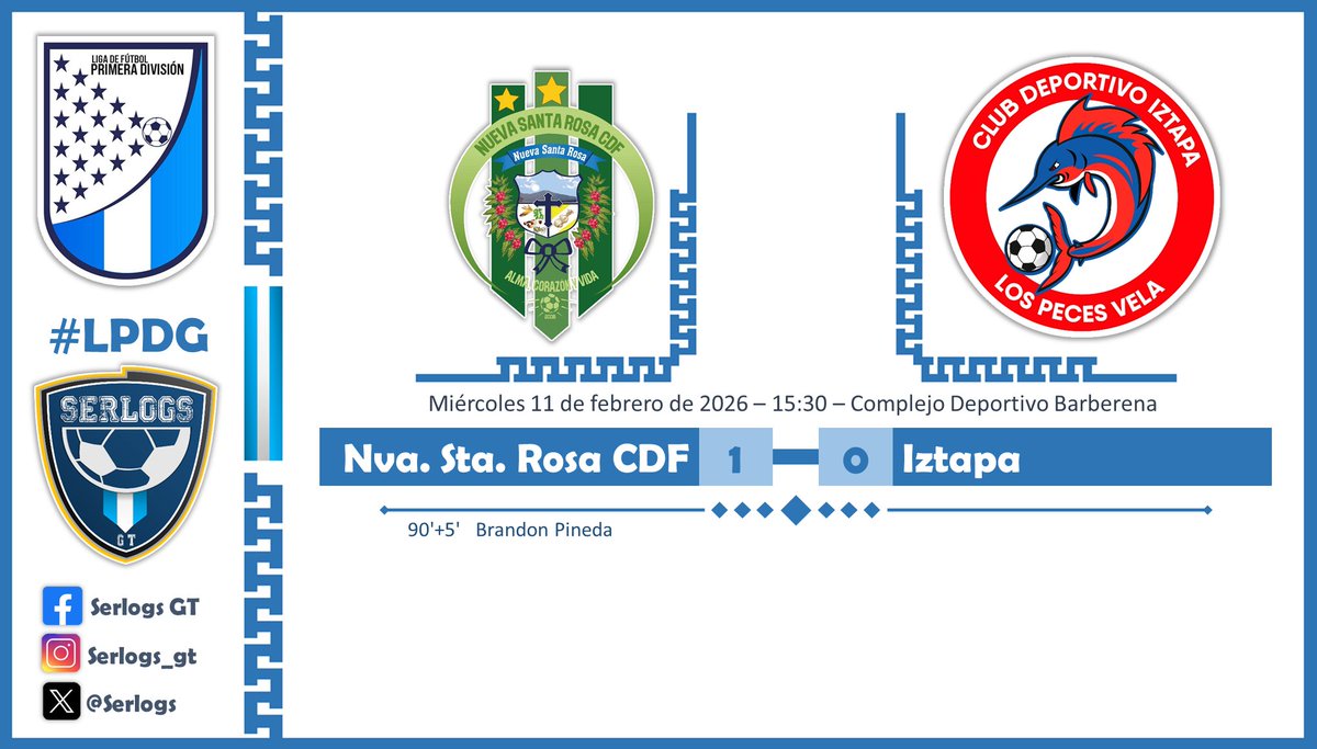 Final #LPDG Nueva Santa Rosa CDF 1-0 Iztapa
