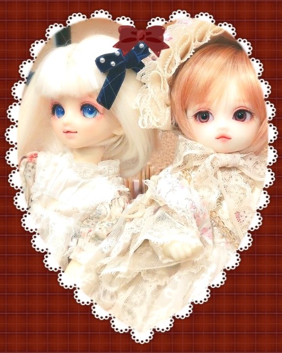 『おはようございます🍫』
(バレンタインCHOCOLAT催事上に行きましたがぐるぐる回ってしまう…🍫人用とドール持たせたら可愛いかなとか。色々。カルディさんとか今年やたらドールsizeバックタイプバリエーション豊富で狙われて撃ち抜かれてる気がする)
#ふーみつメイク　#うちのこかわいい