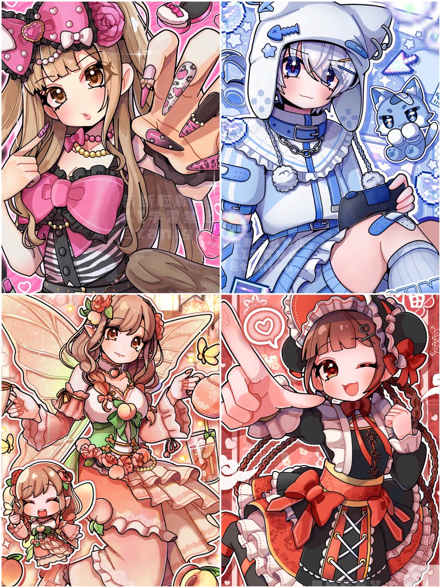 #私はこういう絵を描いています

ポップでかわいいイラスト描いてます！
💖🔁巡回します🥳