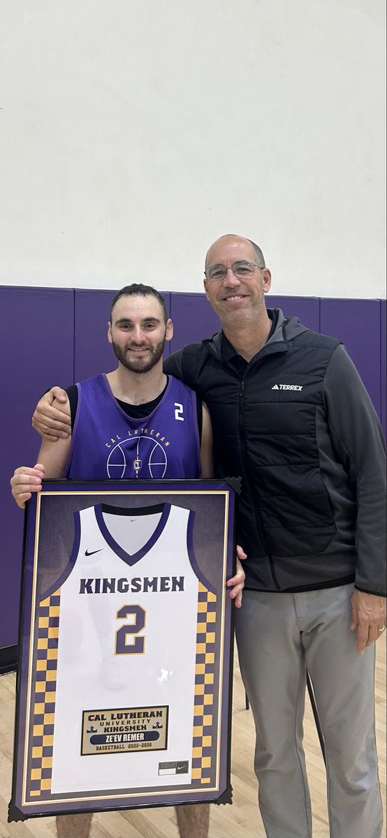russellyt's tweet photo. Huge shoutout to @RemerZeev on senior night. Our journey started in 2018. He trusted our school/program to honor his faith. What he has sacrificed and done to be a Kingsmen is HoF material. Graduating with a degree in Comp Science. Bigger things coming. #goKingsmen https://t.co/mFV8rfJWzk