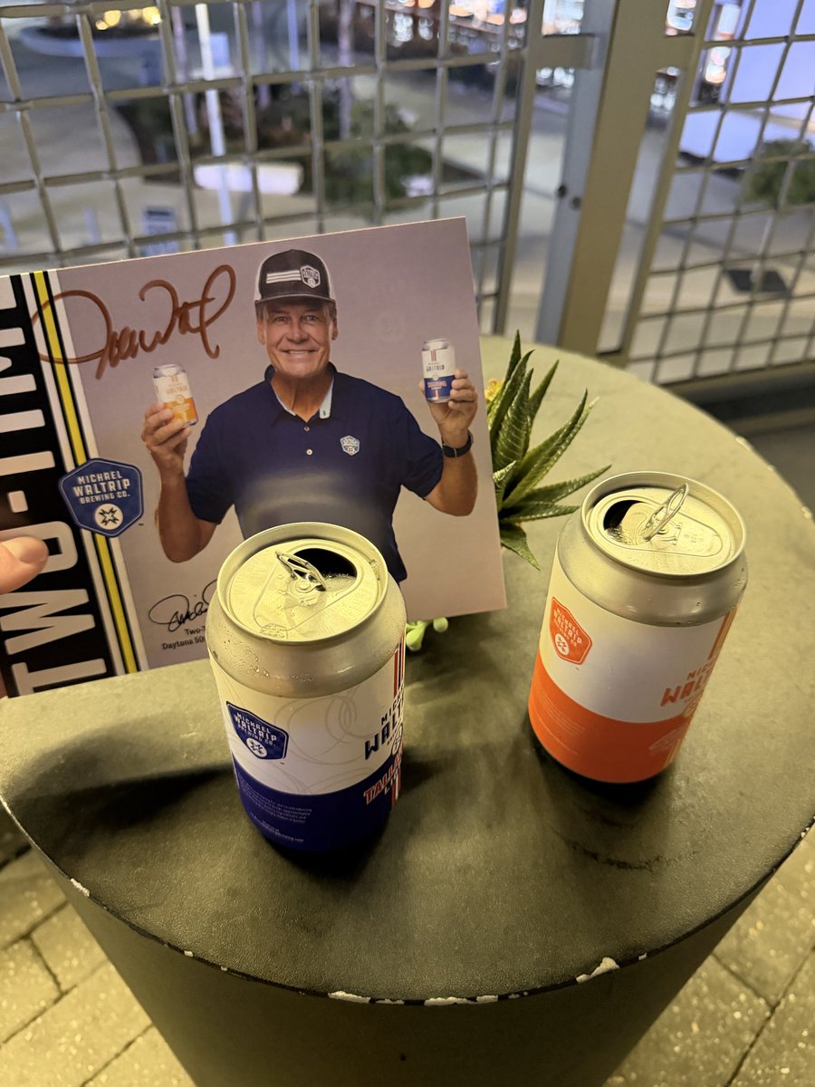 Walked up to a bar outside Daytona and it turns out <a href="/MW55/">Michael Waltrip</a> was my bartender and he’s sellin beer