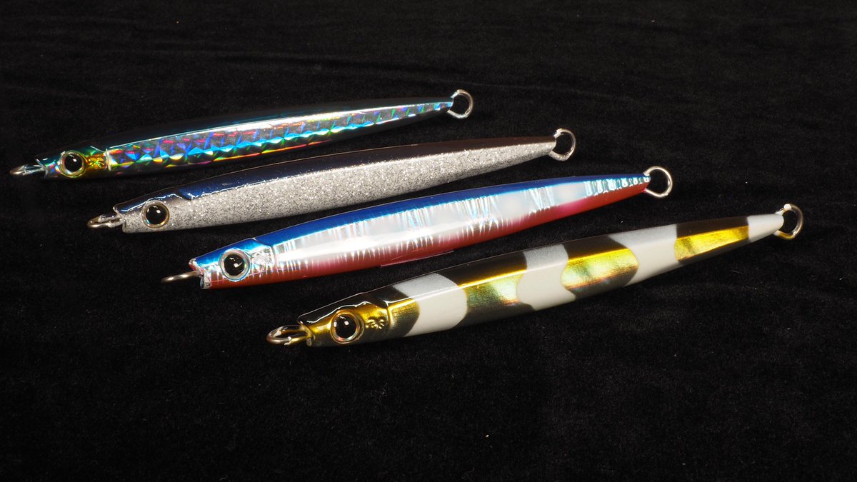 palms_global's tweet photo. 【The Smelt SS】
Weight: 75g, 90g and 110g
Color: 9 colors
#palmsfishing #slj #superlightjigging #jigging #deepseafishing @palms_japan https://t.co/uj0AQMtjIq