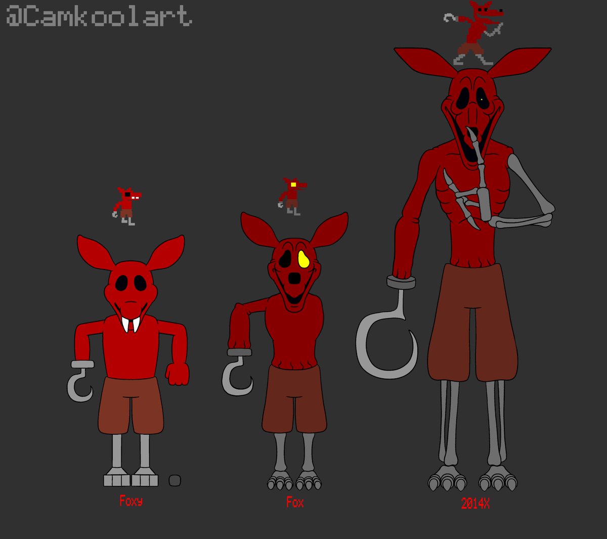 Camkoolart's tweet photo. Foxy.exe 2014 #FNAF https://t.co/AlrzLIFBvS