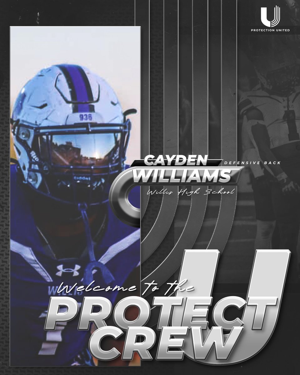 TheProtectUCrew's tweet image. Cayden Williams is officially part of the Protection United Family ‼️🔥 @D1_CaydenW 

Let’s get to work 📈 #ProtectUCrew