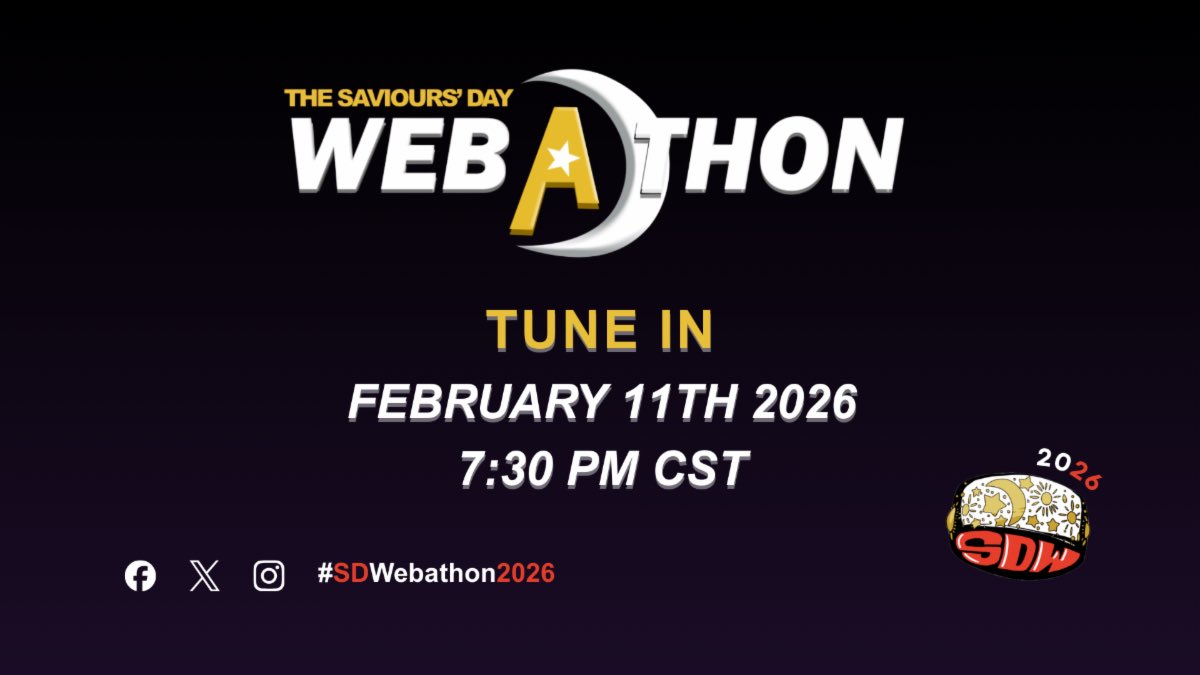 Join us tonight at your local mosque or study group, at 7:30pm CT, for our annual Saviours' Day Webathon!

Donate online to the Saviours' Day Gift: tnp.noi.org/sddonations?id…