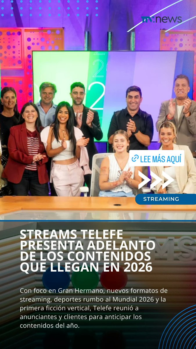📸| Coty en la presentación de la programación 2026 de <a href="/streamstelefe/">Streams Telefe</a>  🤍