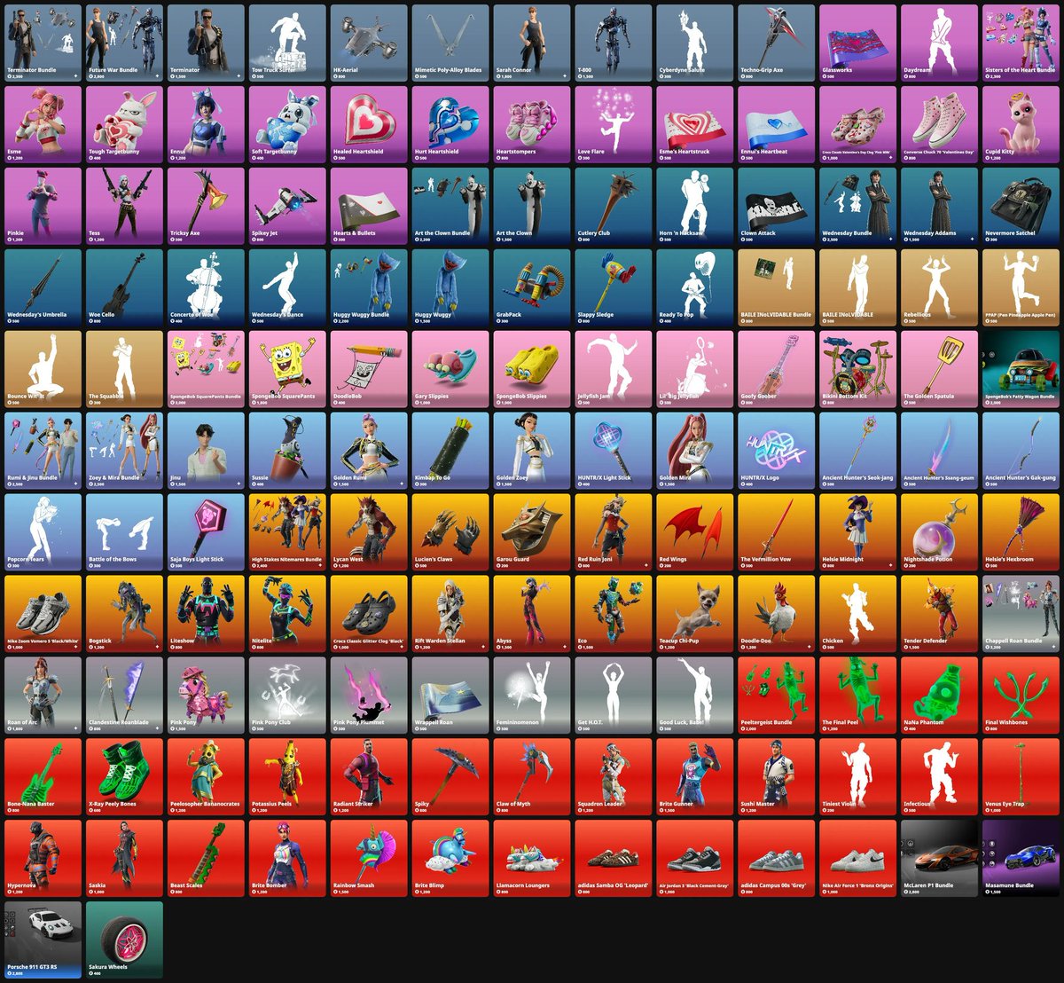 STFortniteLeaks's tweet photo. Boutique #Fortnite  du 12 Février 2026
 ❤ Utilisez le code 'shadownight' si vous voulez me soutenir, ça me ferait plaisir ! #EpicPartner https://t.co/W8FIuqJhvx