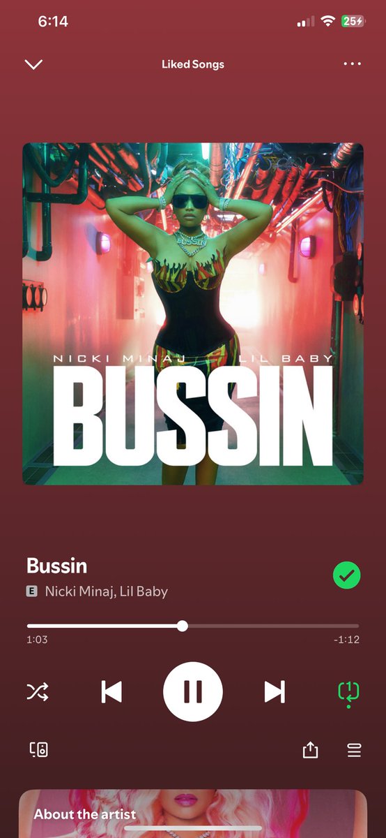 AmericanRebel07's tweet photo. I’m streaming on Spotify. Trying my best out here. #MAGAZ #MAGABARBZ @NICKIMINAJ Thank you for everything, we’re with you always. https://t.co/TmnlVwoEeG