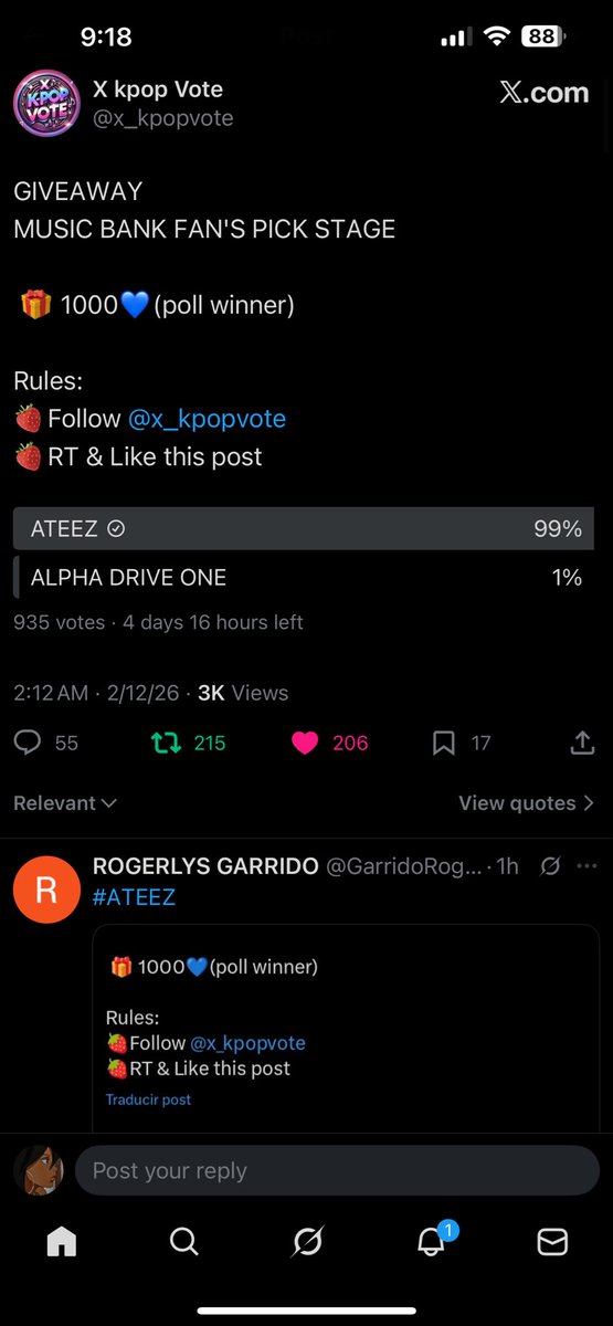 qrstxt's tweet photo. @x_kpopvote @ATYstream for #ATEEZ https://t.co/VnpIeV9qEe