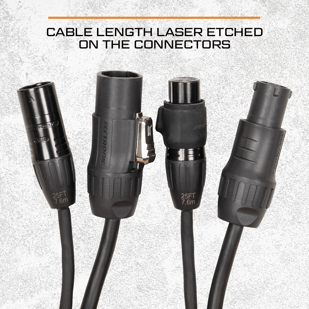Simplify your lighting setup with Accu-Cable’s new SPD Series combo cables. IP65-rated Seetronic locking power + 5-pin DMX in one cable reduces clutter and speeds setup. Now in stock at ADJ USA. Learn more: tinyurl.com/5435mhrz #accucable #adjlighting