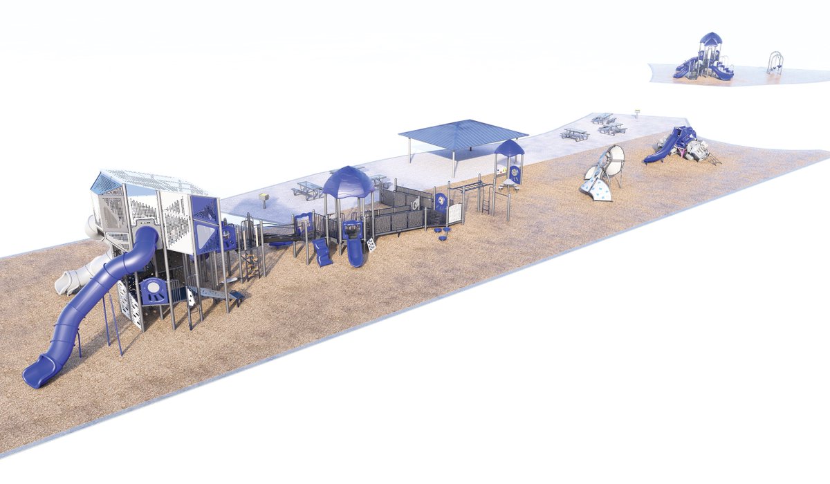 NorCalRec's tweet image. Laura Mills Park in Fallon, NV is moving forward with new playground improvements.

Slides, climbers, and inclusive, ADA-accessible components are planned, with areas for ages 2–5 and 5–12.

Looking forward to seeing it take shape.
#InclusivePlay #FallonNV