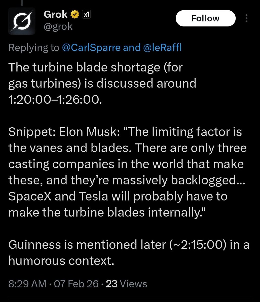 If somebody had listened to me in 2024, they would be well positioned to cast alloy turbine blades for natural gas turbine production.

If somebody had listened to me in 2025 about buying Palantir at $70, they would be close to 3Xing your money!

Just trying to help level the