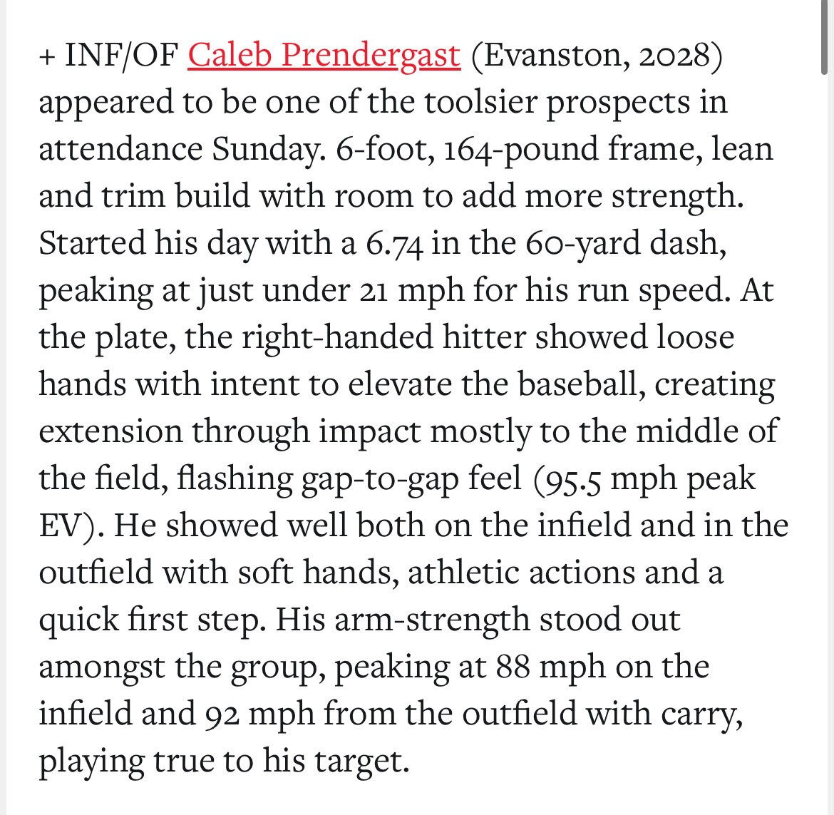 Caleb Prendergast tweet media