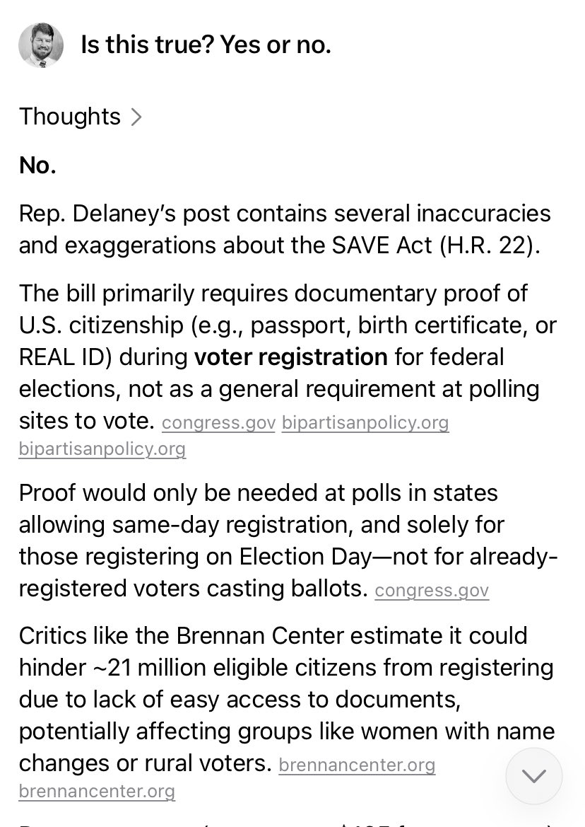 <a href="/RepAprilDelaney/">Rep. April McClain Delaney</a> <a href="/grok/">Grok</a> says your post is not true, ma’am.